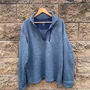 Eddie Bauer Men's Quarter Zip Heavy Fleece Pullover - Size XL